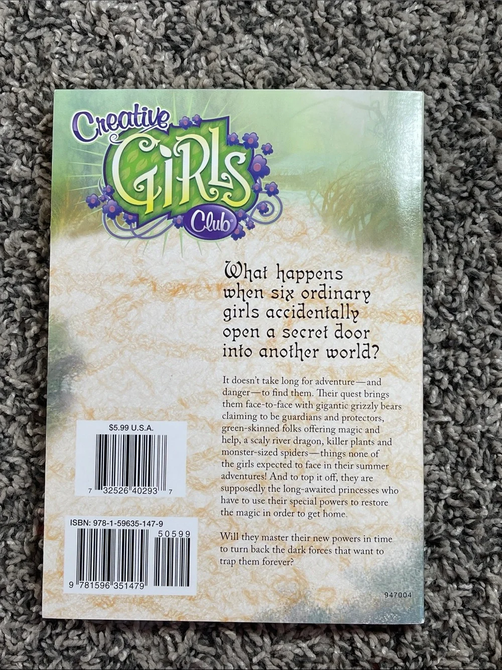 Book: Wellspring of Magic by Jan Fields creative girls club adventure book